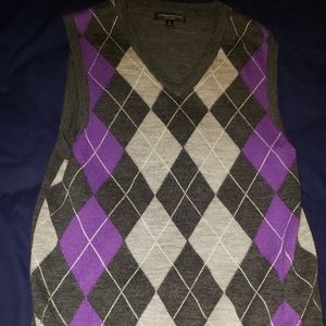 Men's argyle Express sweater vest